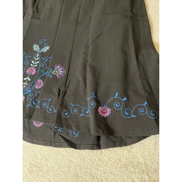 VTG Maggie Barnes Women Embroidered Flower Elastic Waist  Feminine Maxi Skirt 2X - Picture 7 of 14